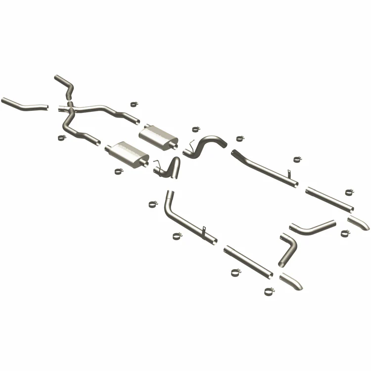 MagnaFlow 1955-1957 Chevrolet Bel Air Street Series Crossmember-Back Performance Exhaust SystemSound ModerateExterior_MildInterior