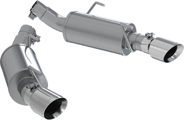 MBRP 07-10 Ford Mustang Shelby GT500 Dual Mufflers Axle Back Split Rear T304