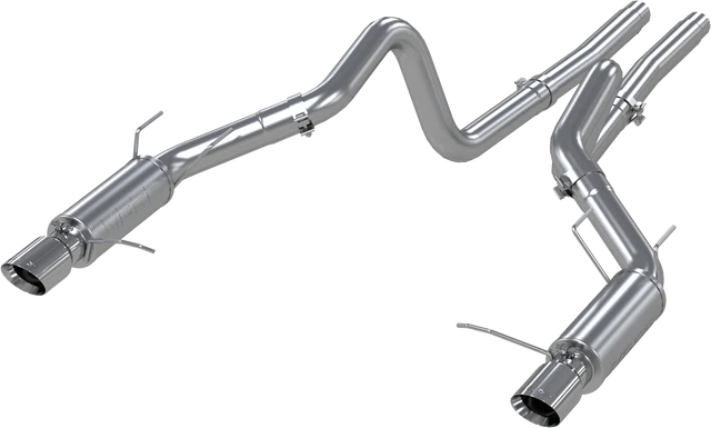 MBRP 11-12 Ford Mustang GT 5.0L Dual Split Rear Race Version AL 3in Cat Back Exhaust System