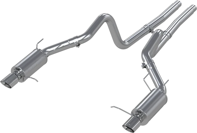 MBRP 11-12 Ford Mustang GT 5.0L Dual Split Rear Race Version T409 3in Cat Back Exhaust System