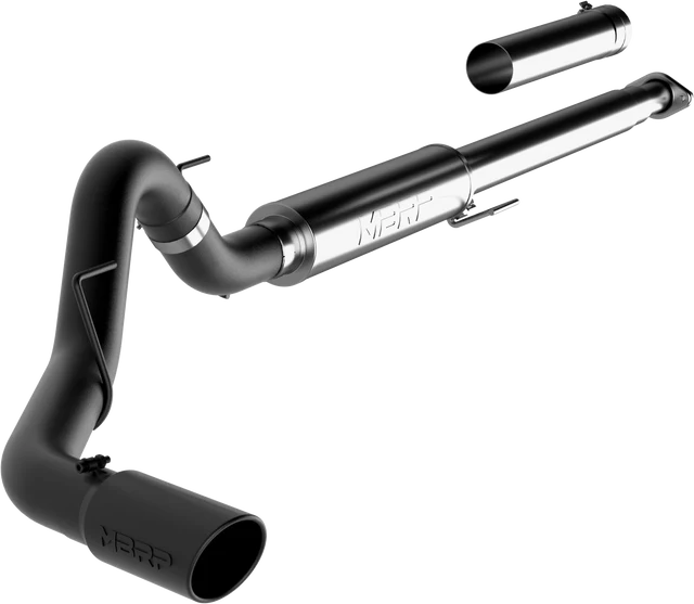 MBRP 15-20 Ford F-150 2.7L / 3.5L EcoBoost 4in Cat Back Single Side Black Exhaust System