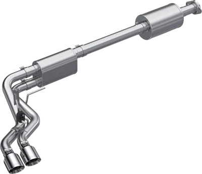 MBRP 21-23 Ford F150 Aluminized Dual Pre-Axle (Street Profile) 2.5in OD Tips 3in Cat Back Exhaust